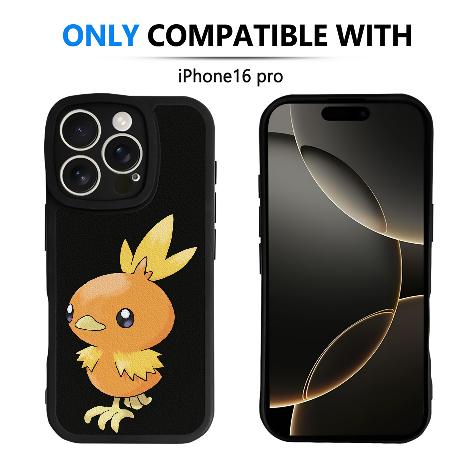 （画像用） ポケットモンスター Pokémon 【iPhone 16シリーズ対応】シリコンスマホケース（レザー調） 材質：シリコン